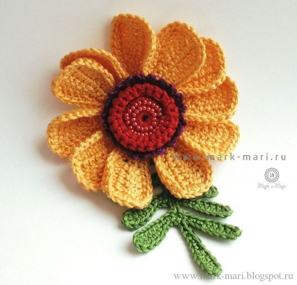 Цветы, связанные крючком