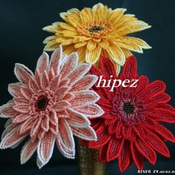 ​Герберы из бисера