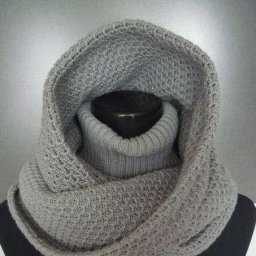 Красивый и оригинальный шарф-капюшон с воротом