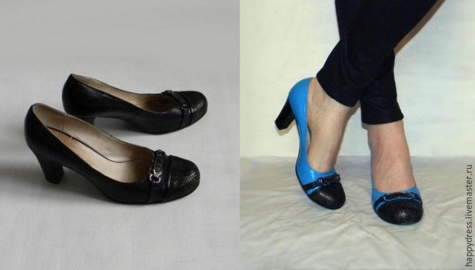 Легко преображаем черный туфли в яркие и эффектные