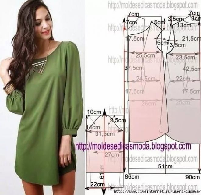 Моделирование платья свободного кроя