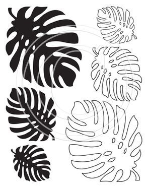 Подушки с эффектными листьями монстеры