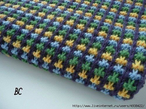 Рельефный узор для пледа