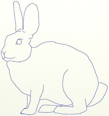 Рисуем зайца