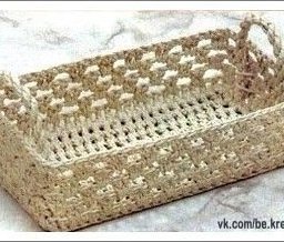 ​Вяжем корзинки для фруктов, хлеба и сухарей