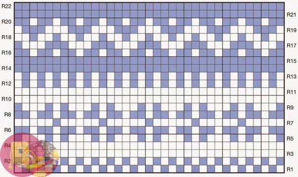 Жаккардовые узоры спицами со схемами