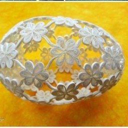 Ажурное яйцо в технике квиллинг