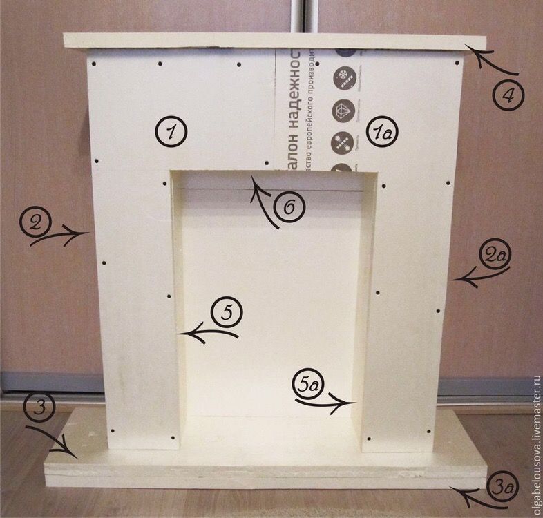 Имитация новогоднего кaмина