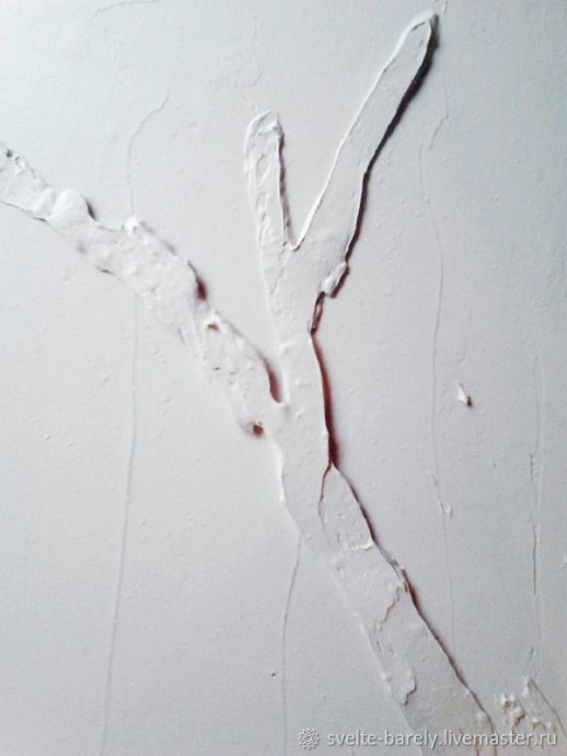 Веточка розы из шпатлевки Веточка розы из шпатлевки