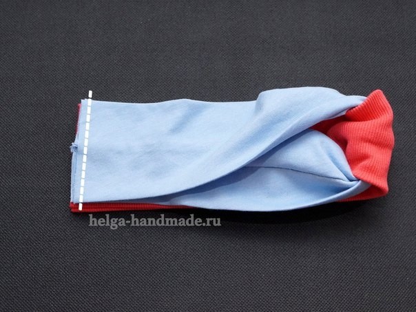 Трикотажная повязка на голову своими руками