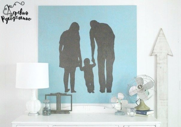 Панно с силуэтами