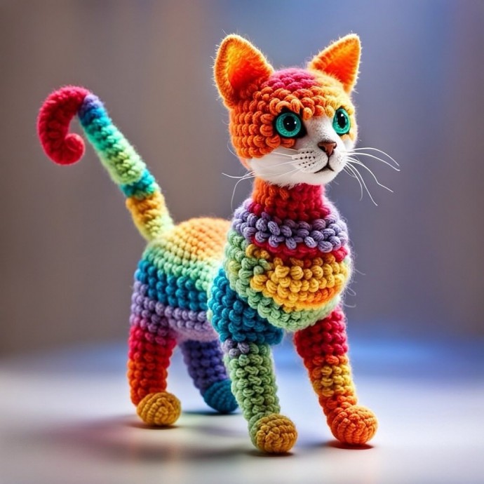 Обалденные вязаные котики