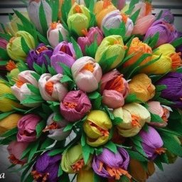 ​Бумажные букеты