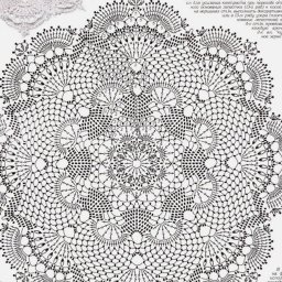 Много схем очень красивых салфеток крючком