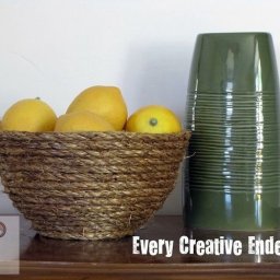 ​Ваза из бечевки