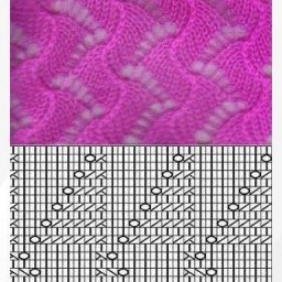 Ажурные узоры спицами