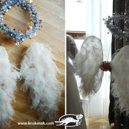 Делаем крылья и нимб