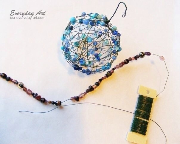 Необычные шарики на елочку: мастер-класс