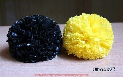 Коврик из пакетов для мусора