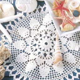 Круглая салфетка крючком
