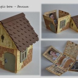 Интерьерный домик с черепичной крышей