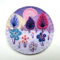 Вышивка на фетре