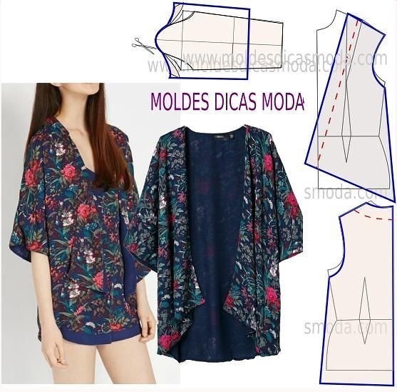 Выкройки стильных накидок