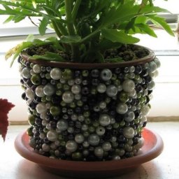 Декорируем цветочный горшок