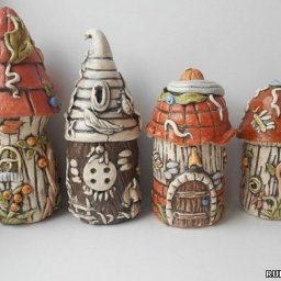 Домик из соленого теста