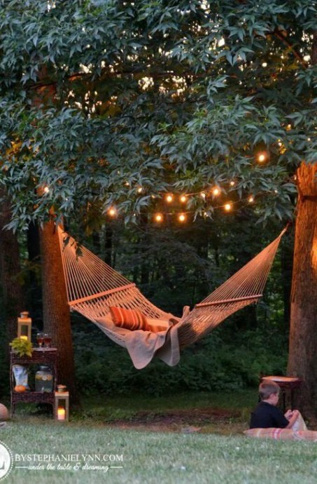 Гамак-качели для сада