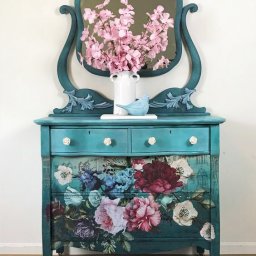 Комоды и буфеты с цветочной росписью: милые идеи для вдохновения
