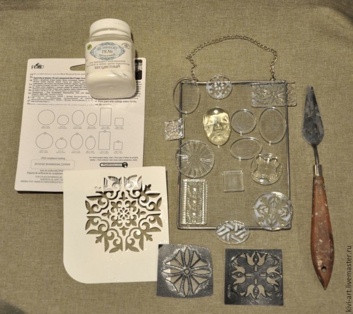 Декоративное панно-витраж