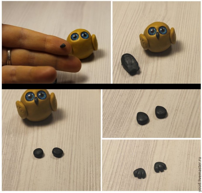 Совёнок из полимерной глины Совёнок из полимерной глины