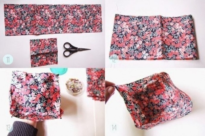 Корзинка из мотивов крючком