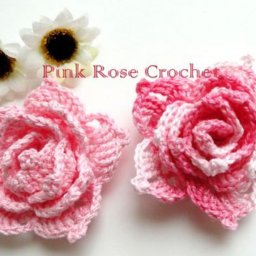 ​Очень красивая роза крючком