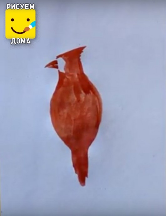 Рисуем красного кардинала: мастер-класс