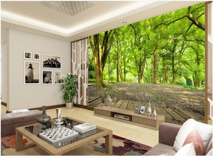 Удачные интерьеры с фотообоями