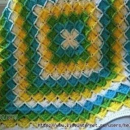​Узор для пледа крючком