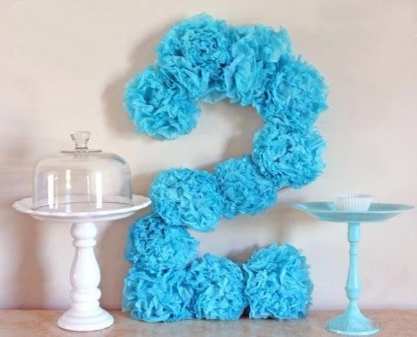 Декоративные цифры для оформления праздника