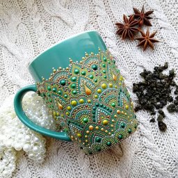 ​Идеи точечной росписи чашек