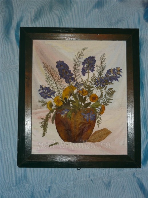 Картина из засушенных растений: мастер-класс