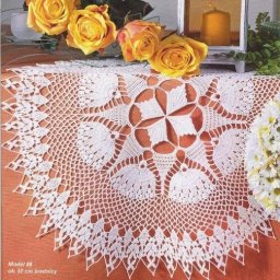 Круглая салфетка крючком