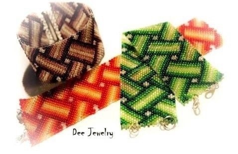 Браслет из бисера "Плетёнка" Браслет из бисера "Плетёнка"