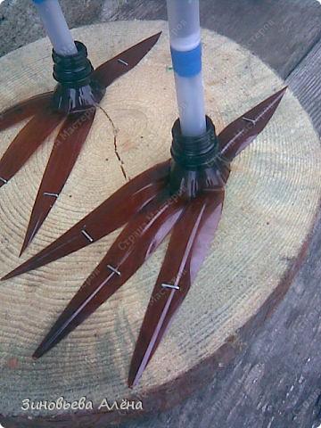 Журавль из пластиковых бутылок