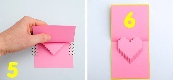 3D-открытка в технике киригами 3D-открытка в технике киригами