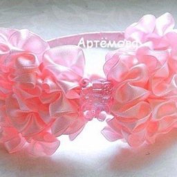 Бант с рюшами