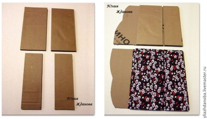 Делаем из картона вместительный комод с выдвижными ящичками для рукоделия