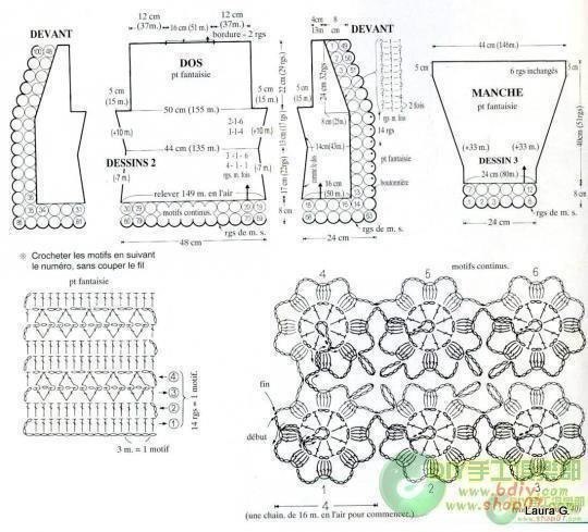 Интересная идея для вязания крючком: жилетка пухлые цветочки