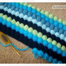 Интересный объёмный узор крючком