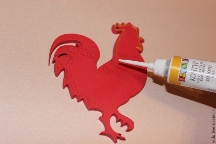 Петушки из фанерных заготовок